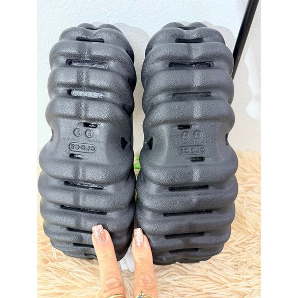 Crocs Echo Slide Dark Gray Chunky Foam Sandals Unisex NWT - Picture 2 of 6